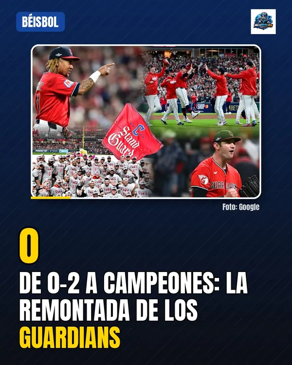De 0-2 a campeones: la remontada de los Guardians