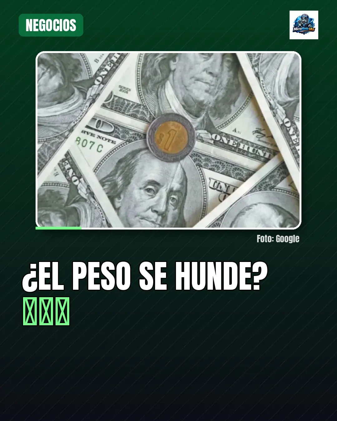 ¿El peso se hunde? 🇲🇽💸