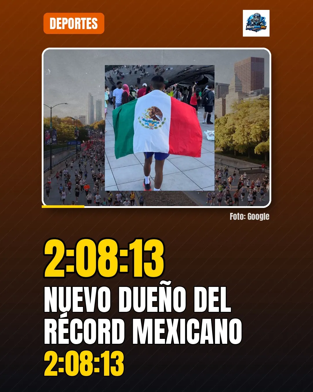 Nuevo dueño del récord mexicano 2:08:13