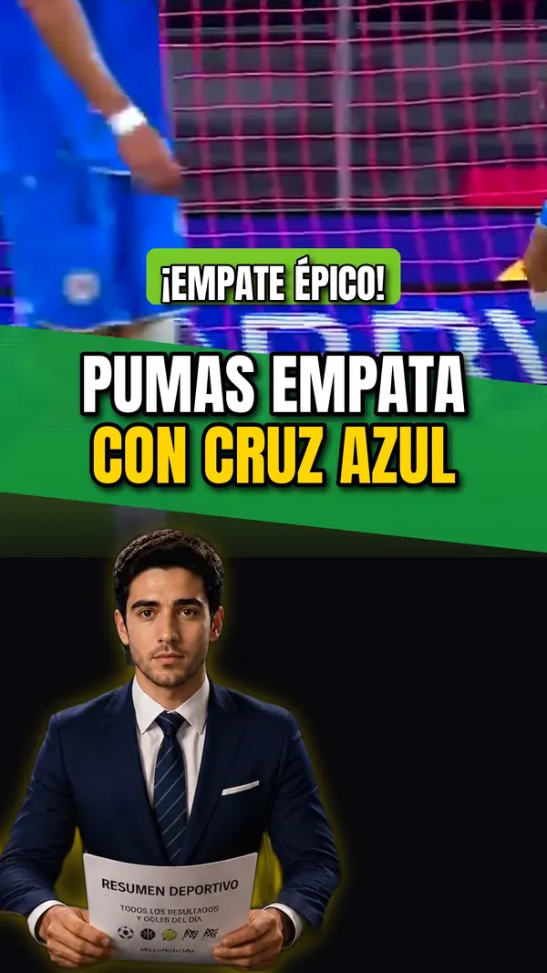 Pumas empata con Cruz Azul