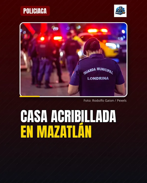 Casa acribillada en Mazatlán