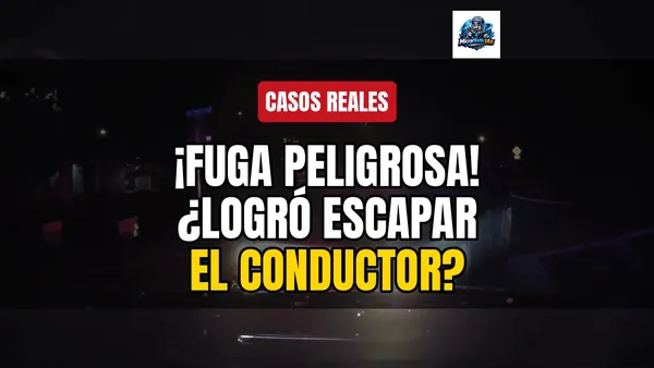 ¡Fuga peligrosa! ¿Logró escapar el conductor?