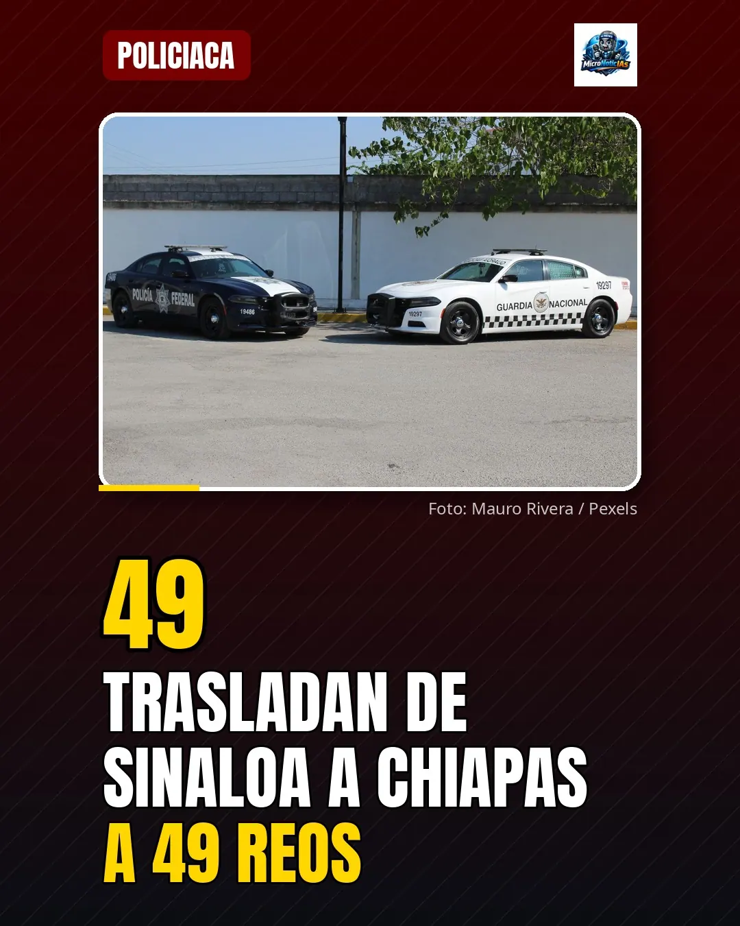 Trasladan de Sinaloa a Chiapas a 49 reos