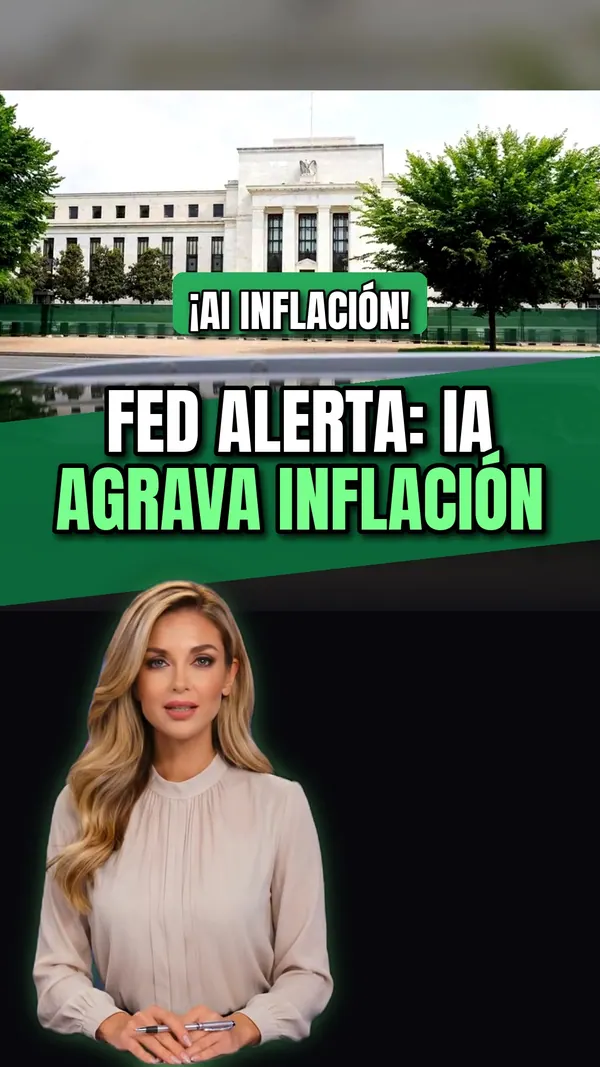 Fed alerta: IA agrava inflación y presiona a empresas y familias