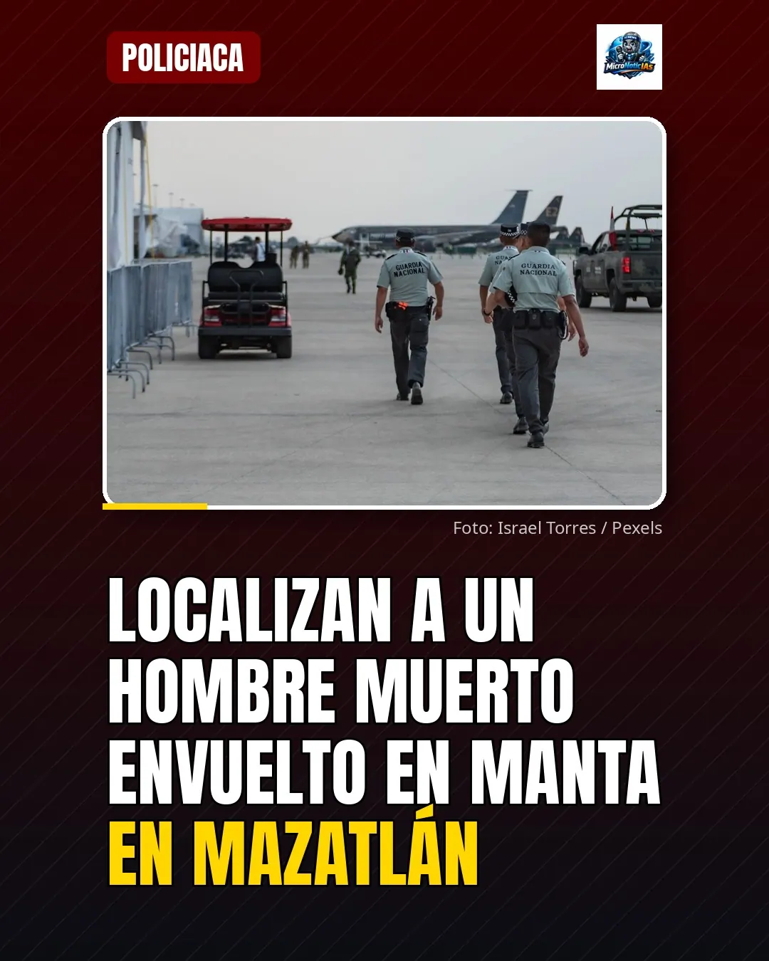 Localizan a un hombre muerto envuelto en manta en Mazatlán