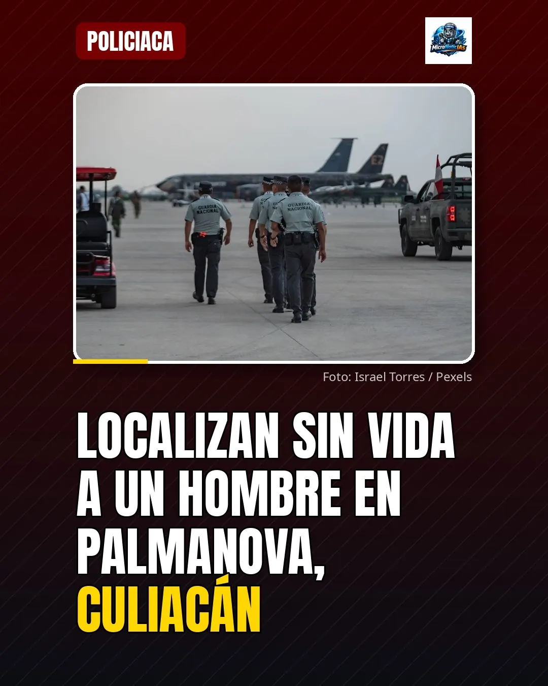 Localizan sin vida a un hombre en Palmanova, Culiacán