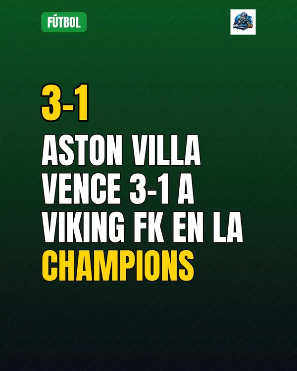 Aston Villa vence 3-1 a Viking FK en la Champions