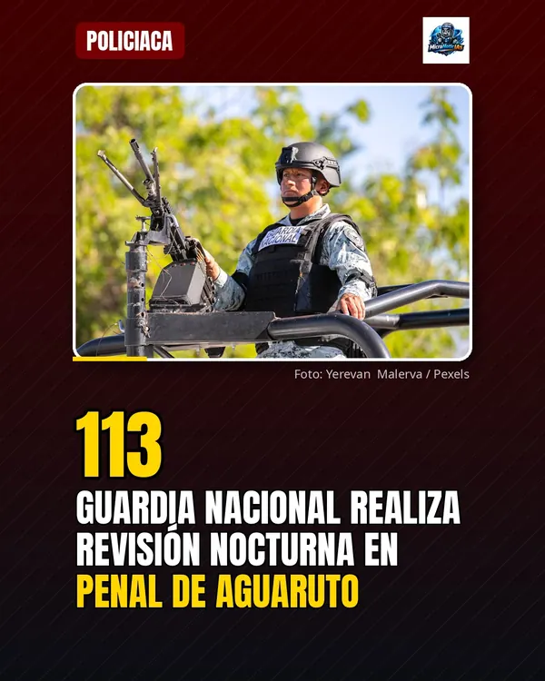 Guardia Nacional revisa penal de Aguaruto tras ataque a mujer en Mazatlán