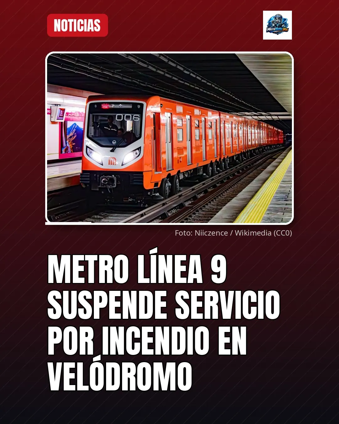 Metro Línea 9 suspende servicio por incendio en Velódromo