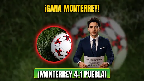 Monterrey 4-1 Puebla: resultado y goles del juego (21 de octubre)