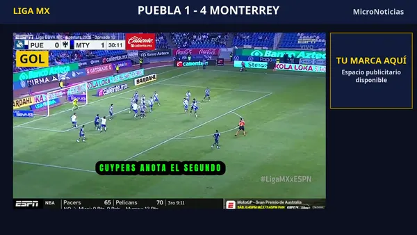 Monterrey 4-1 Puebla: resumen en video y goles (21 de octubre)