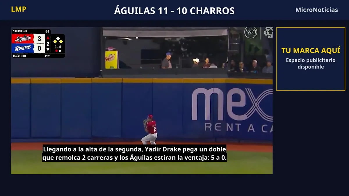 Resumen MicroNoticias | Águilas vs Charros: Águilas 11 - 10 Charros