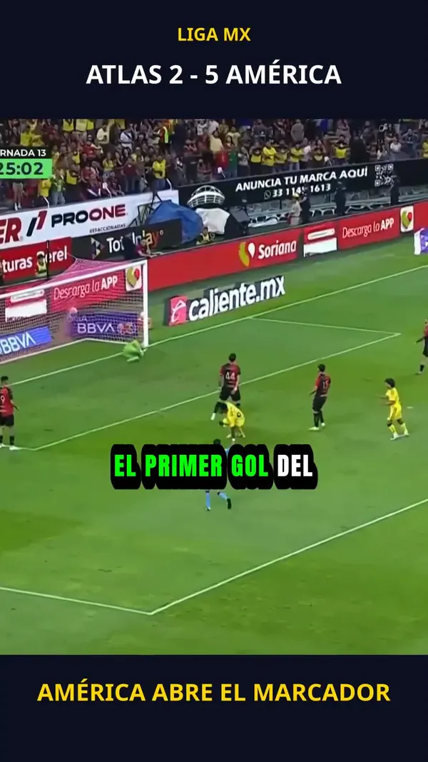 América abre el marcador | Atlas 2 - 5 América