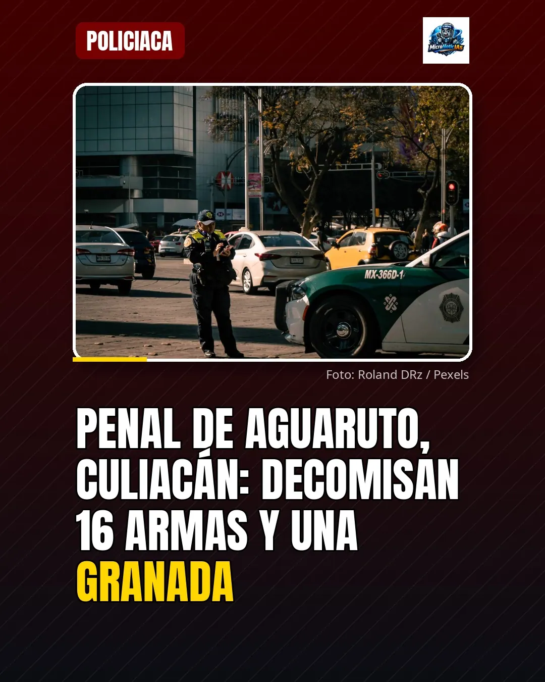 Secretaría de Seguridad Pública de Sinaloa decomisa 16 armas y una granada en el penal de Aguaruto