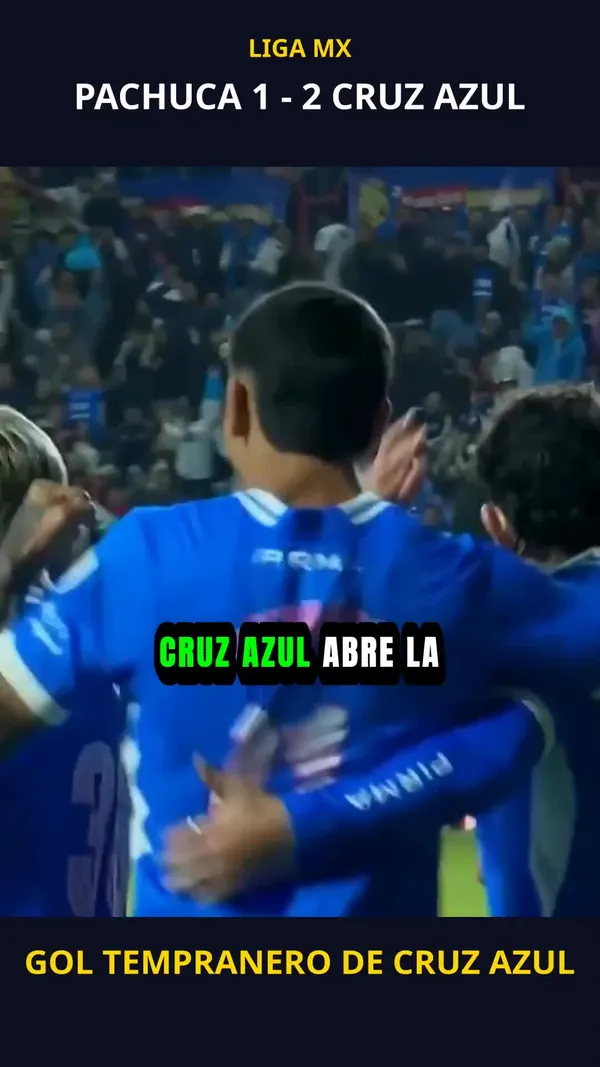 Gol tempranero de Cruz Azul | Pachuca 1 - 2 Cruz Azul