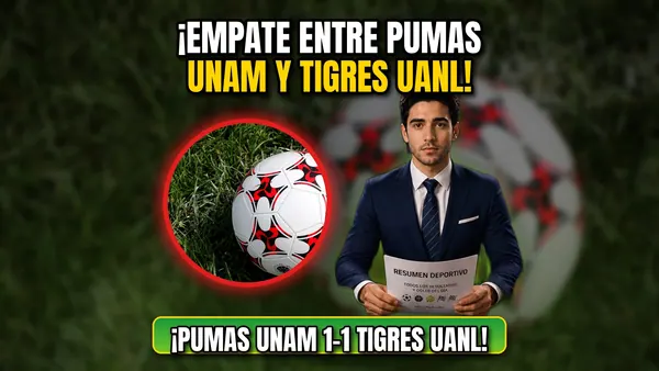 Pumas UNAM y Tigres UANL empatan 1-1: resultado y goles (24 de octubre)