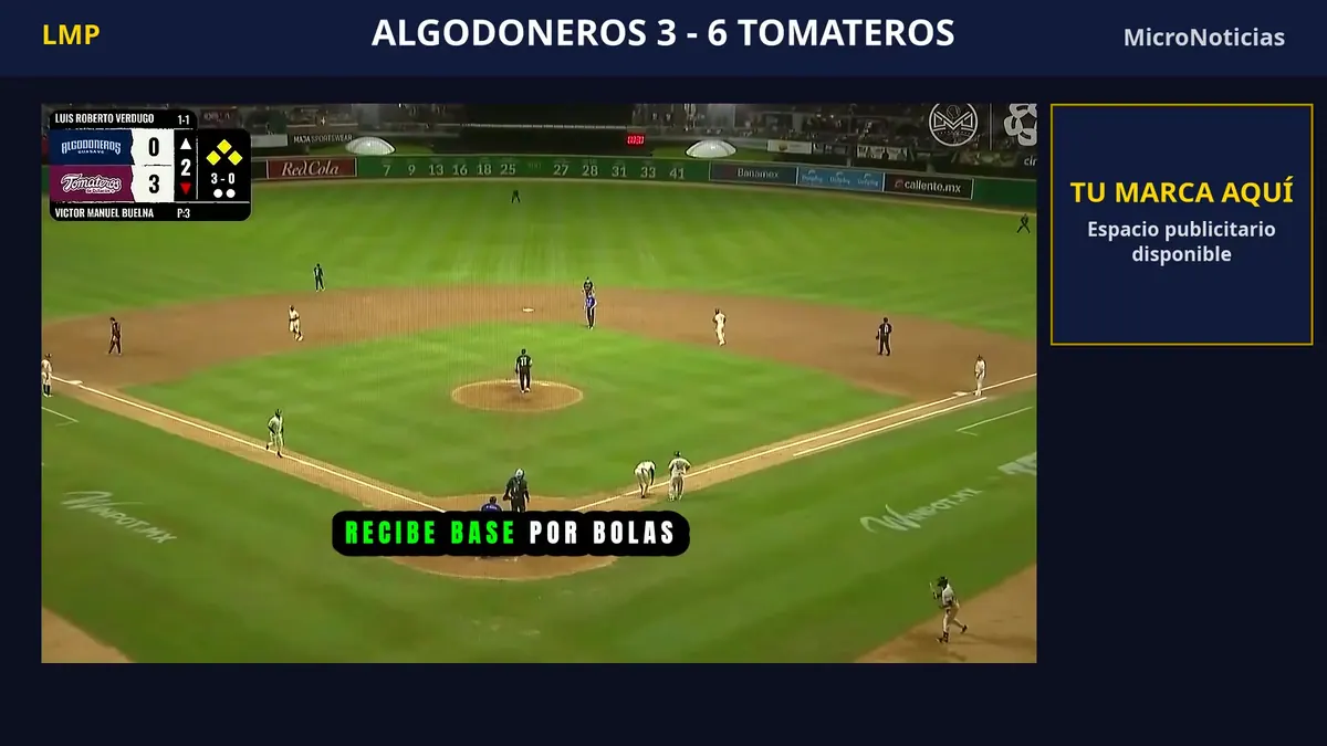 Tomateros 6-3 Algodoneros: resumen en video y carreras (23 de octubre)