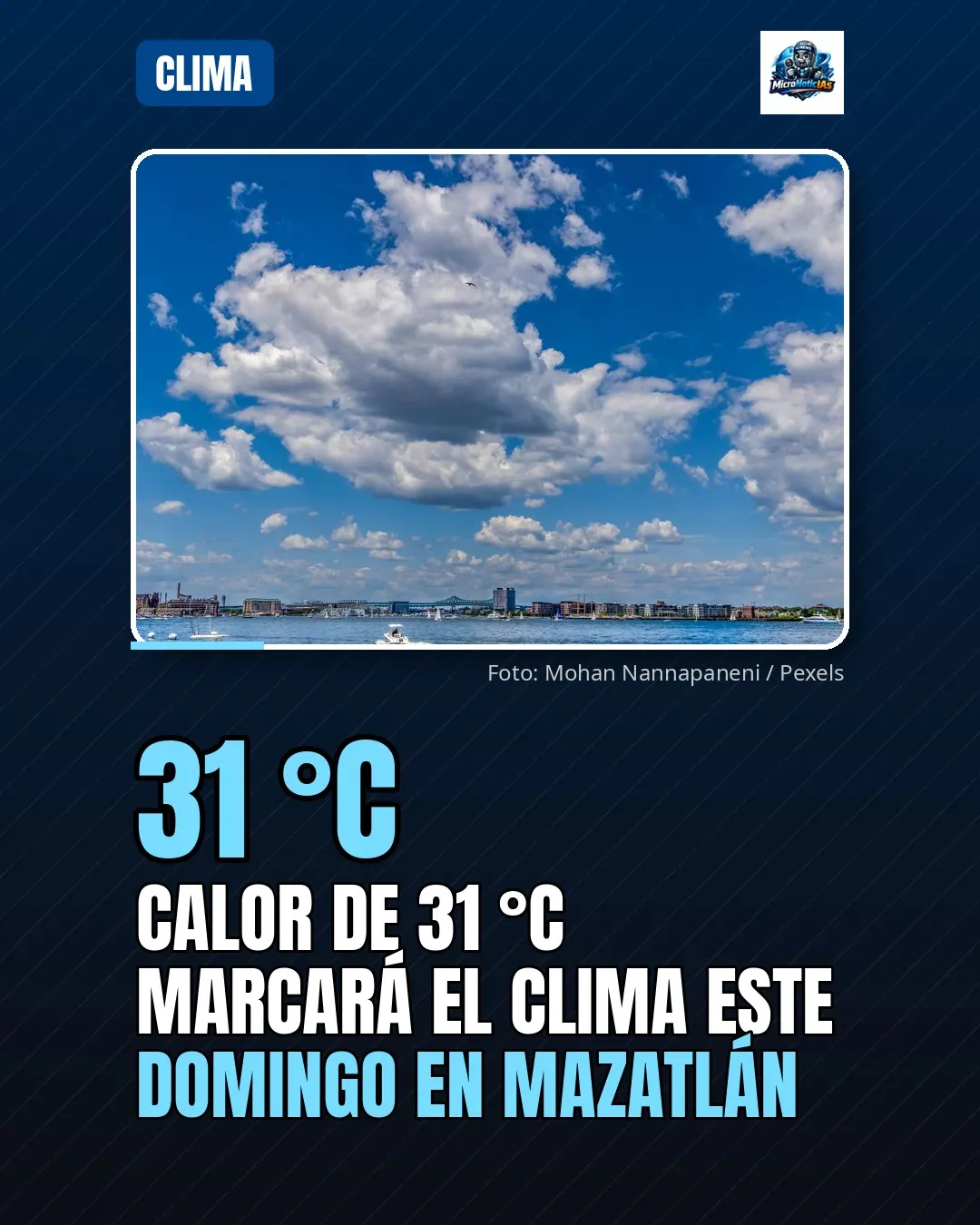 Servicio Meteorológico Nacional pronostica cielo nublado para Guadalajara este sábado