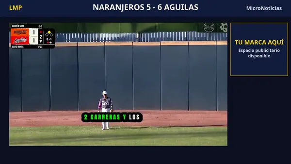 Aguilas 6-5 Naranjeros: resumen en video y carreras (25 de octubre)