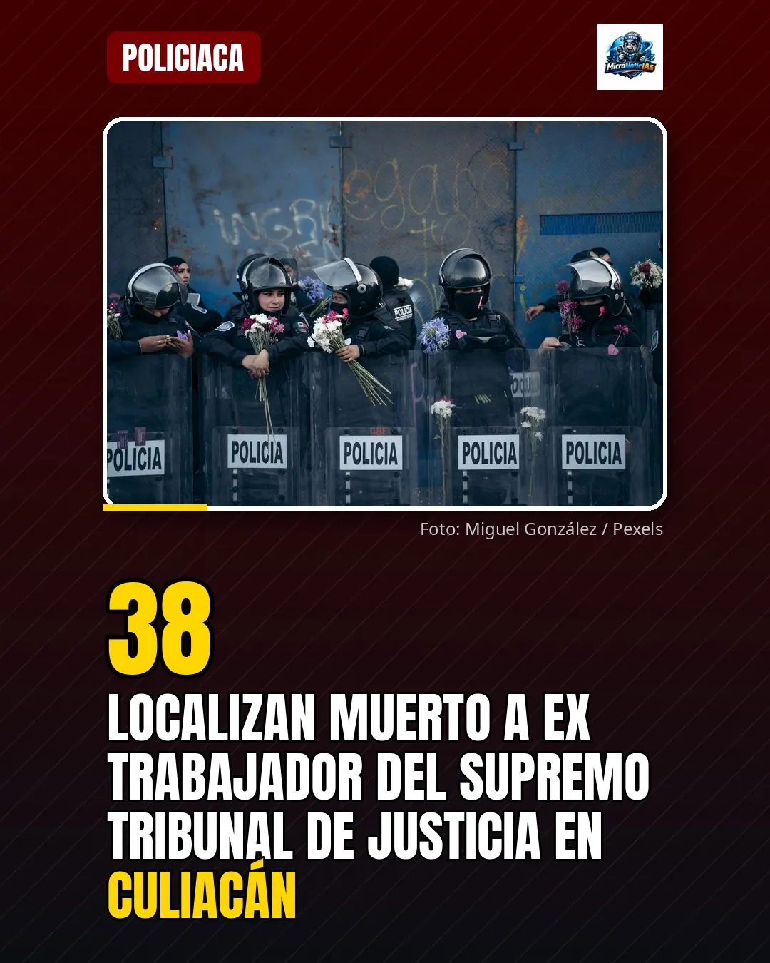 Localizan muerto a ex trabajador del Supremo Tribunal de Justicia en Culiacán