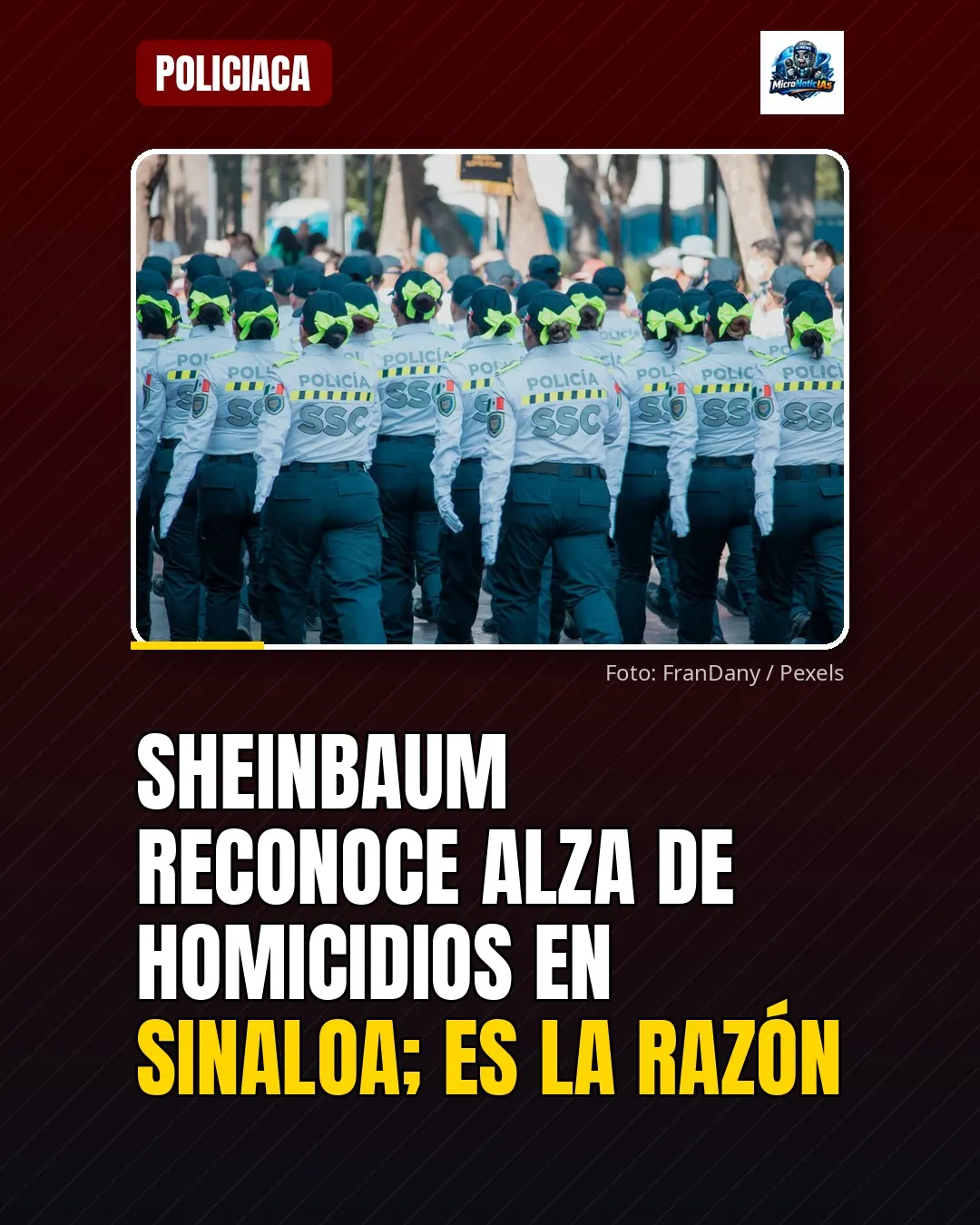 Sheinbaum reconoce alza de homicidios en Sinaloa; es la razón