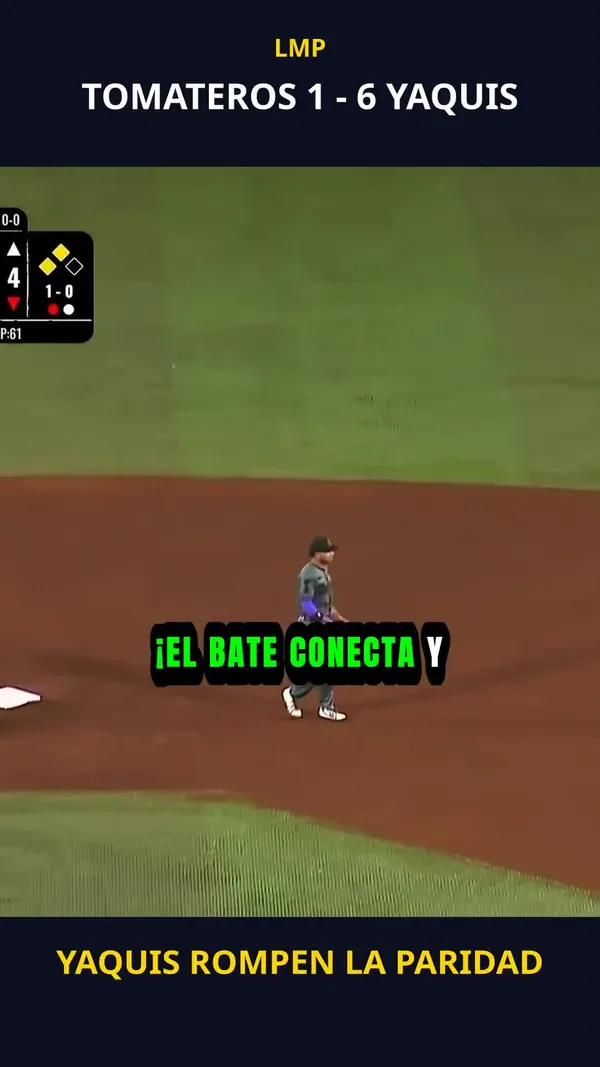 Yaquis rompen la paridad | Tomateros 1 - 6 Yaquis