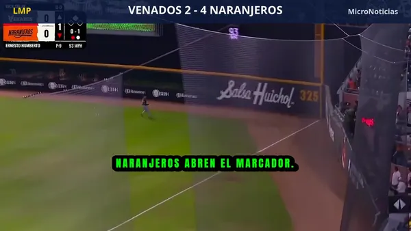 Naranjeros 4-2 Venados: resumen en video y carreras (29 de octubre)