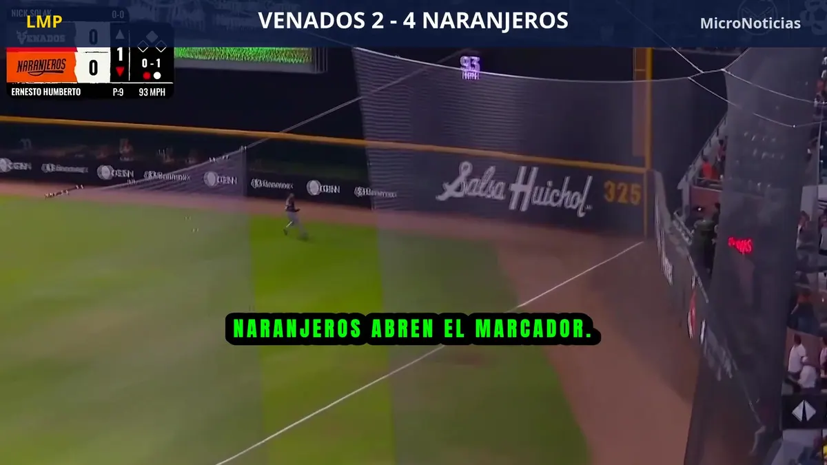 Naranjeros 4-2 Venados: resumen en video y carreras (29 de octubre)