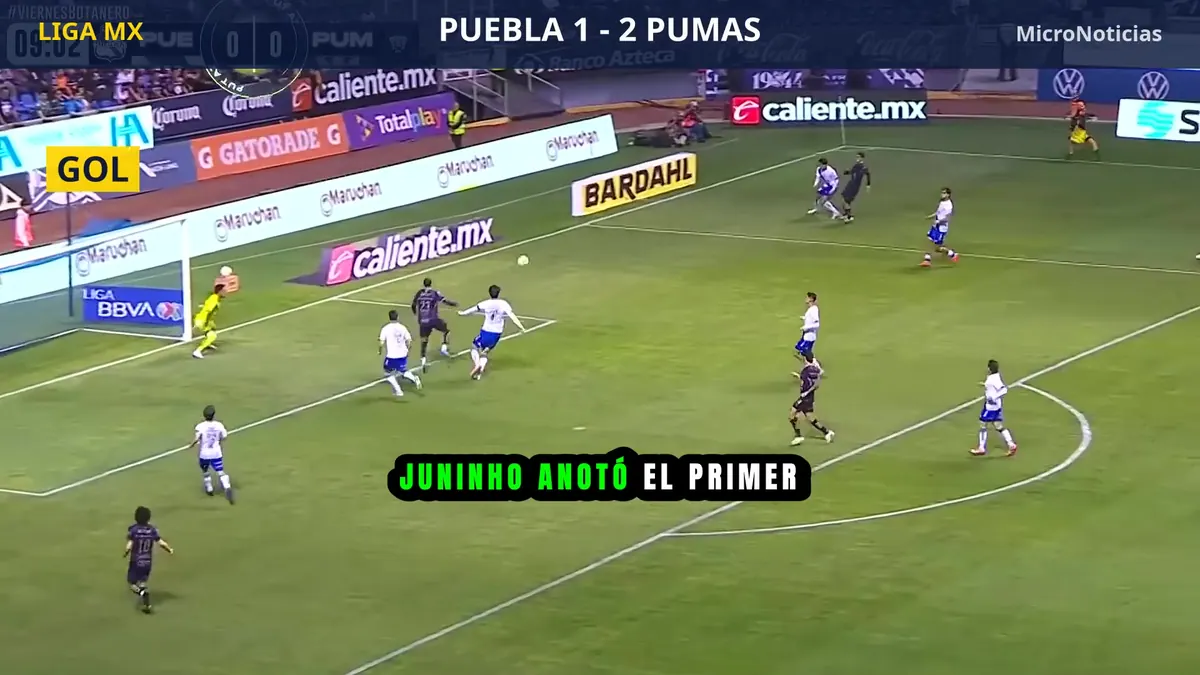 Pumas 2-1 Puebla: resumen en video y goles (30 de octubre)