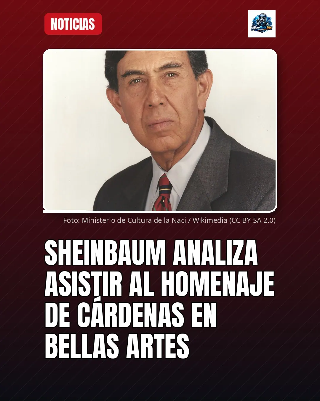 Sheinbaum analiza asistir al homenaje a Cárdenas en Bellas Artes