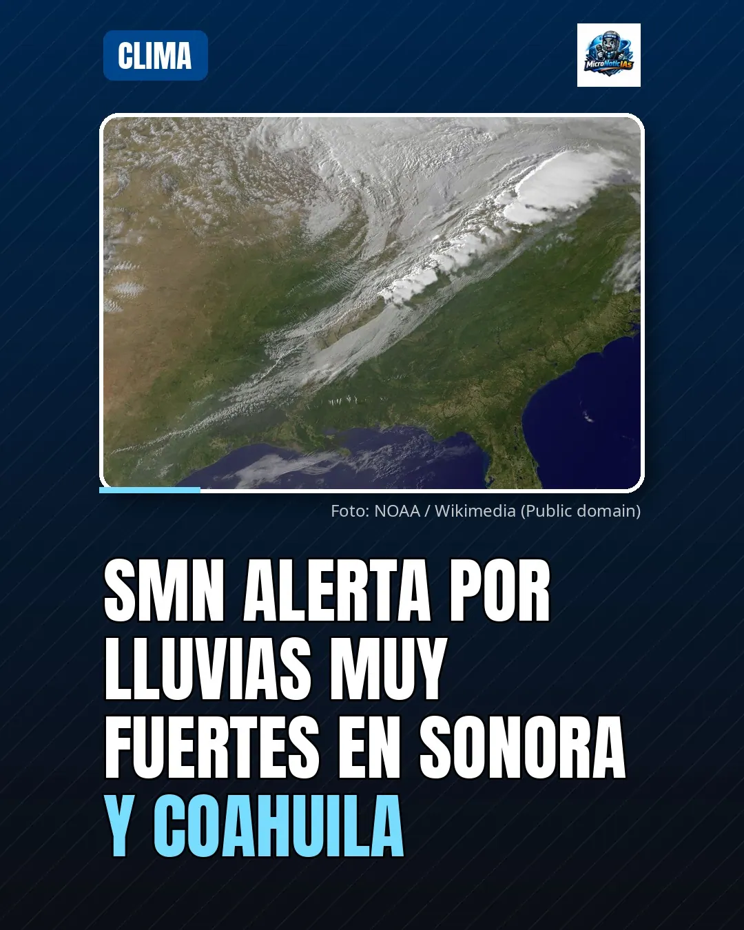 SMN alerta por lluvias muy fuertes en Baja California Sur, Nayarit y Durango