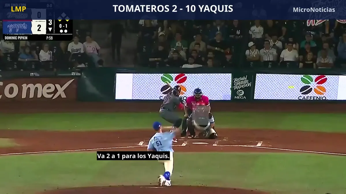 Yaquis 10-2 Tomateros: resumen en video y carreras (29 de octubre)
