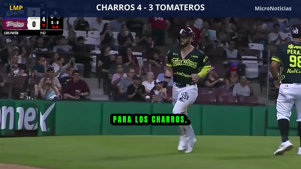 Charros 4-3 Tomateros: resumen en video y carreras (30 de octubre)